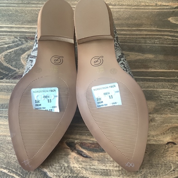 Chinese laundry Los Angeles Snake print high heel shoes original label size 9.5 - Picture 11 of 15